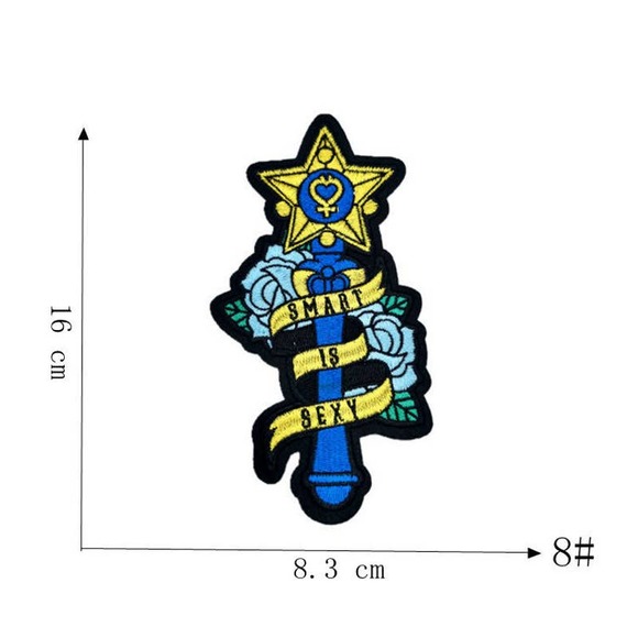 Complete 11 pc set of Sailor Moon Embroidered Patches NWOT - Picture 9 of 12